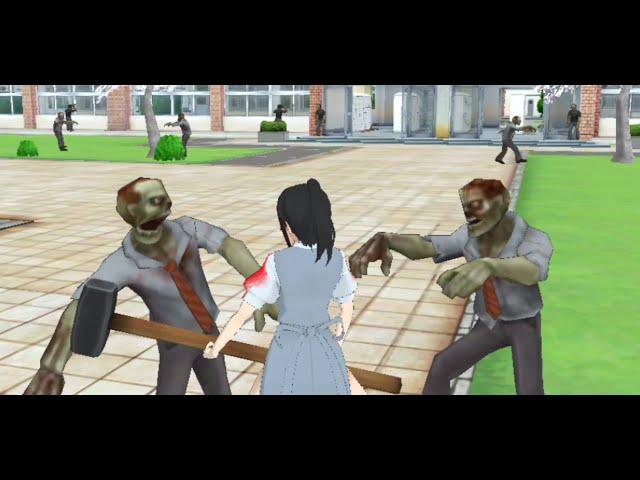 Playing zombie mode High School Simulator 2019