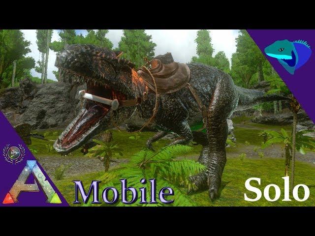 OUR FIRST GIGA TAME! BABY BASILOS ARE ADORABLE! Solo ARK: Mobile [S1:E46]