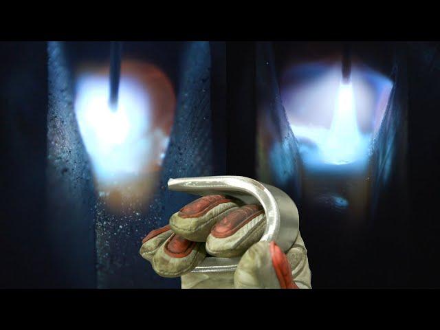 Short Circuit MIG vs Spray Welding Bend Test