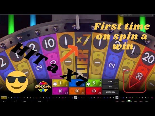 FIRST time on SPIN A WIN live casino