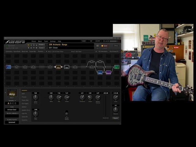 Axe-FX III Preset demo and download - 'Archonia'. Based on the PRS Archon