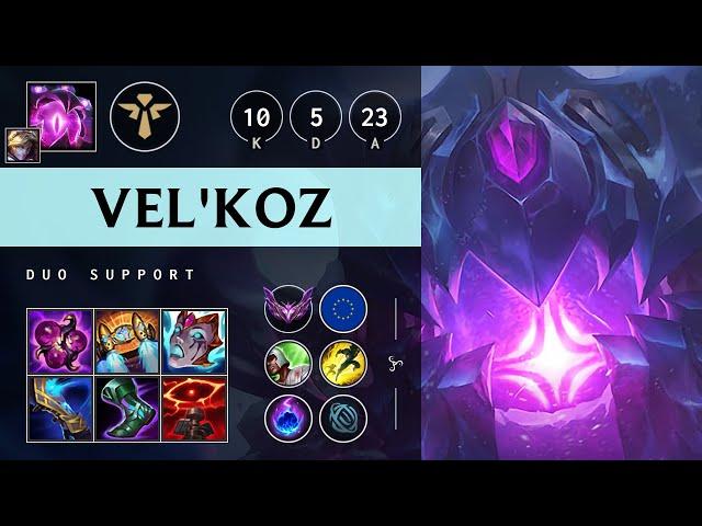 Vel'Koz Support vs Leona: Killing spree - EUW Master Patch 14.18