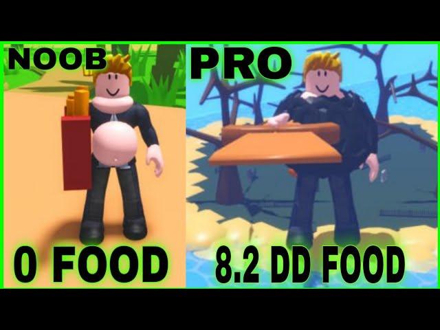 Noob To Pro | I Reached 8.2DD Food And Unlock Ranks Purple Strong In Eating Simulator
