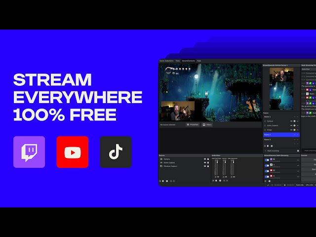 COMPLETE Setup Tutorial for SE Live Multistreaming to Twitch - YouTube - TikTok at the same time!