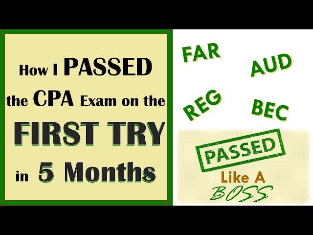 How to Pass the CPA Exam // Detailed Tips