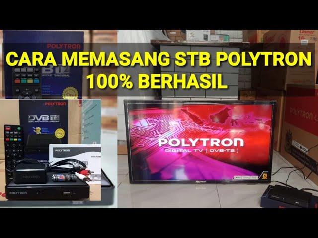 Cara memasang stb || Set top box Polytron ke tv led dan tv tabung analog