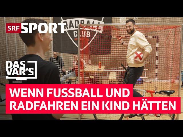 VAR Sven Ivanić lernt endlich richtig Velofahren – beim Radball! «Das VAR’s» Folge 59 | SRF Sport