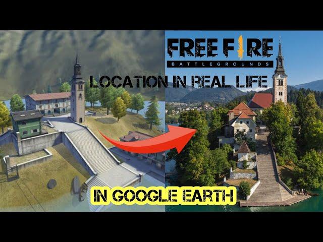 Free fire real life location on google earth #freefire #googleearth #map