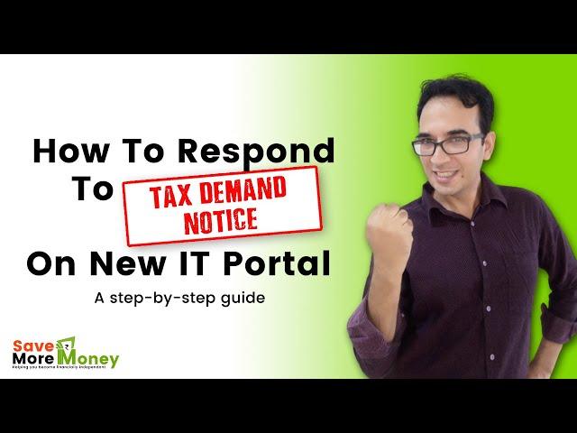 How To Respond To Tax Demand Notice On New IT Portal | Pay & Submit Outstanding Demand |NishantGupta