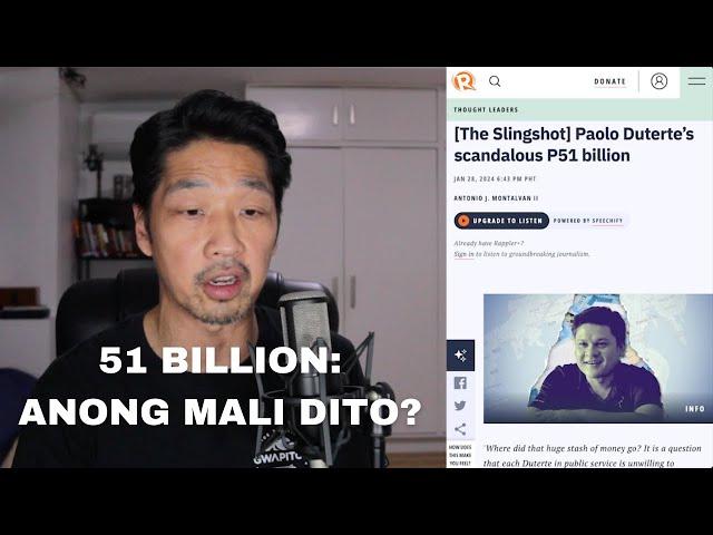 51 BILLION NI PULONG: MALI BA?