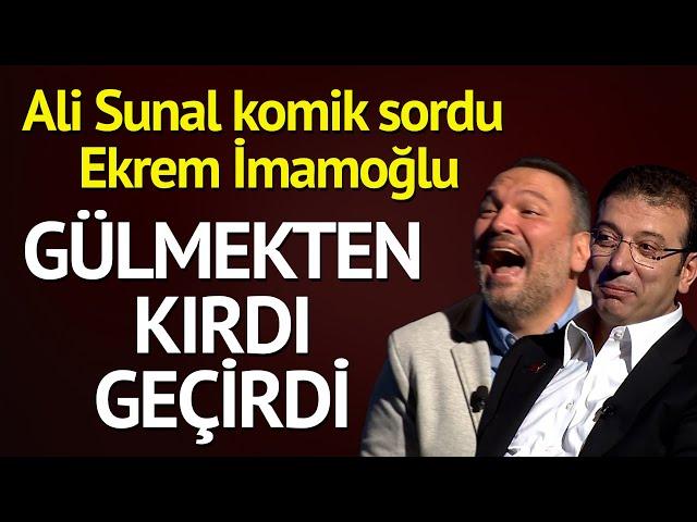 Ali Sunal komik sordu Ekrem İmamoğlu gülmekten kırdı geçirdi!