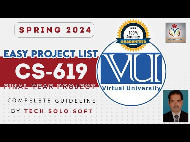 CS619  Easy Project List Spring 2024  || CS619 Easy Project 2024, CS619 Projects list 2024 pdf