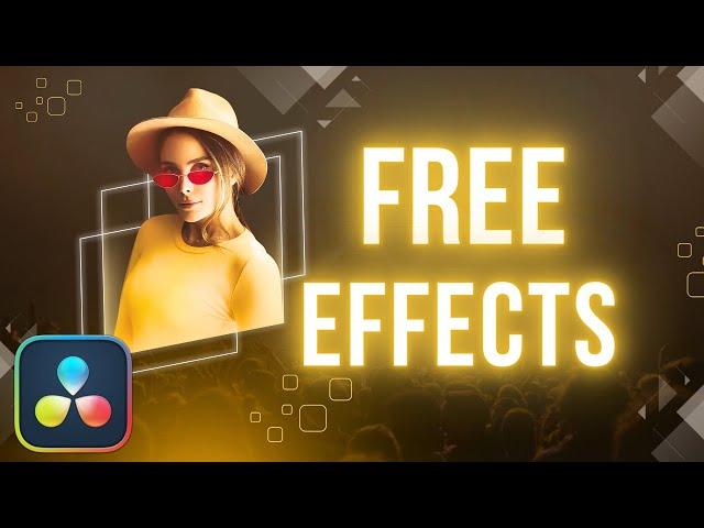 8 BEST EFFECTS in Davinci Resolve 19 Free | Tutorial