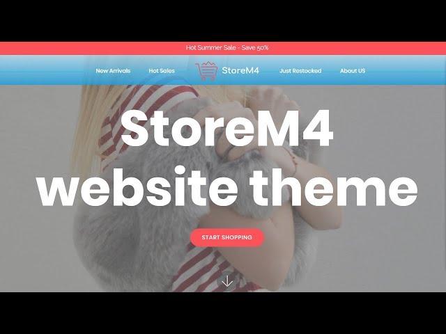 StoreM4 Website Template | Awesome Mobirise Website Design!