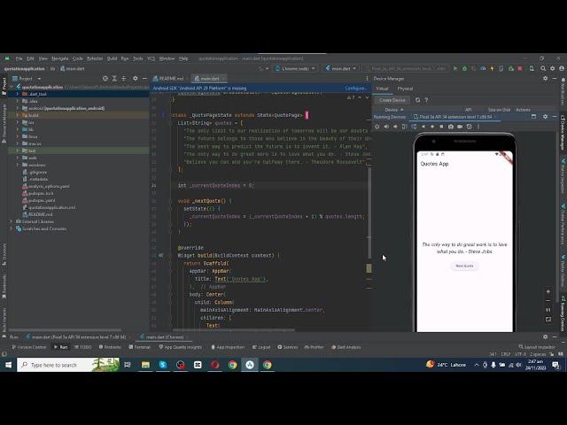 "Flutter Quote App Development with ChatGPT | Build a Smart Quote Generator | Flutter Tutorial"