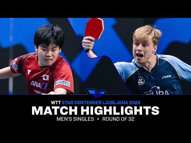 Sora Matsushima vs Truls Moregard | MS R32 | WTT Star Contender Ljubljana 2024