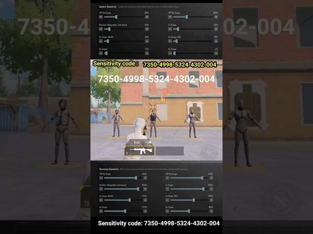  BGMI Scope Setting 2x 3x 4x 6x 8x | New Best Sensitivity Settings | No Recoil Sensitivity  #shorts