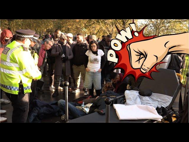 A Kind and Brave Muslim in front of the Policeman || Speakers Corner