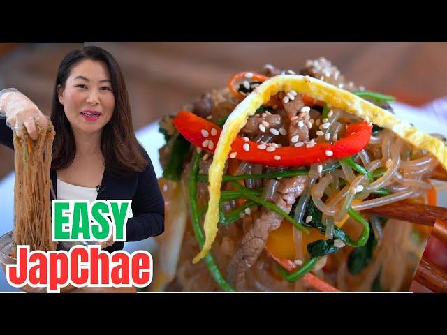 Your ULTIMATE & EASY JapChae Recipe that you’ll use over and over! [Korean Glass Noodles] 간단한 잡채