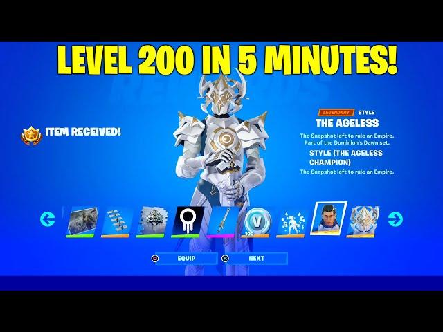 Get to Level 200 Insanely Fast with this Fortnite XP Glitch! (Chapter 4)