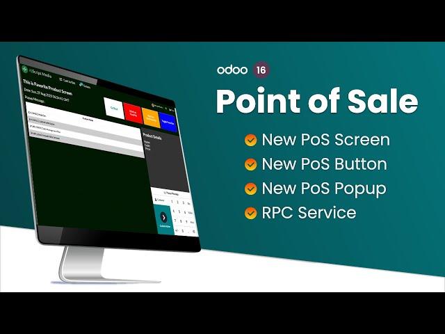 How to Inherit Odoo PoS - New Screen, Button, Popup