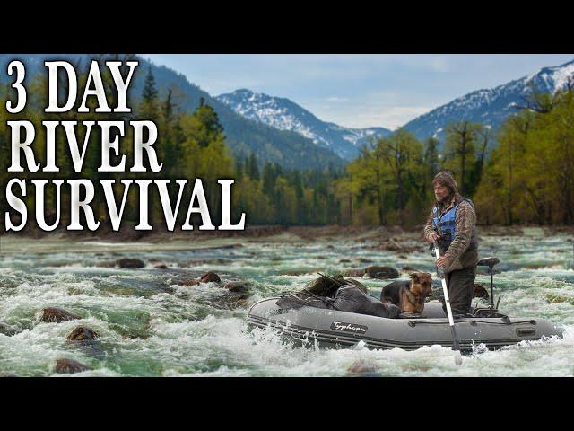 3 Day River Survival NO FOOD NO WATER | Island Overnight Fishing Adventure