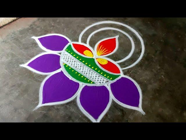 Diwali simple rangoli designs|diwali 2024 beautiful rangoli|diwali deepam muggulu|Amazingrangoli