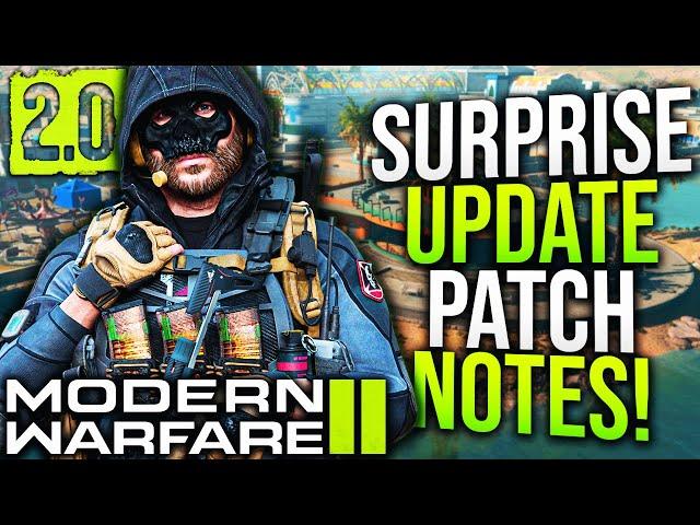 Modern Warfare 2: Surprise Update PATCH NOTES! (WARZONE 2 New Update Changes)