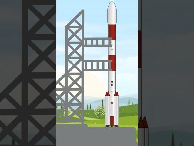 Rocket Launch Animation #trending #trendingshorts #viral #chandrayaan3  #rocket #moon #space #isro