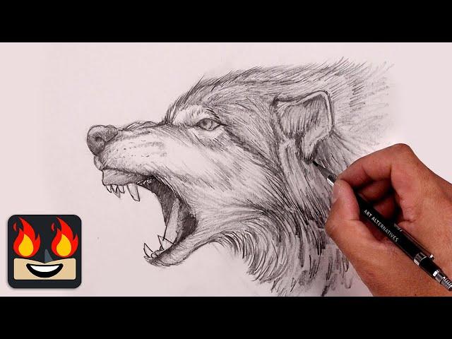 How To Draw a Wolf | Sketch Tutorial