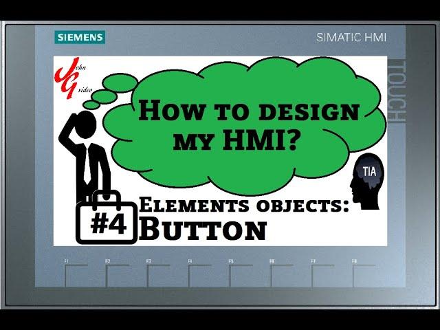 HMI Elements: Button  (TIA Portal/WinCC: #4)