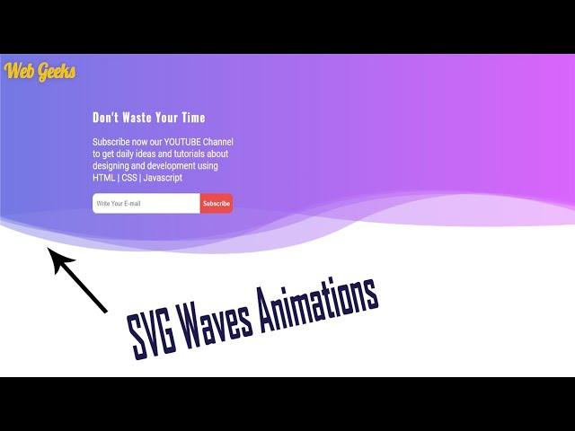 CSS Wave  Animation using SVG