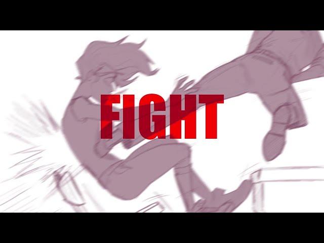 How to draw a FIGHT scene