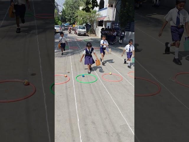 Class 3 Game Round 1 Collect Balls and Run through Rings #childrendaygames