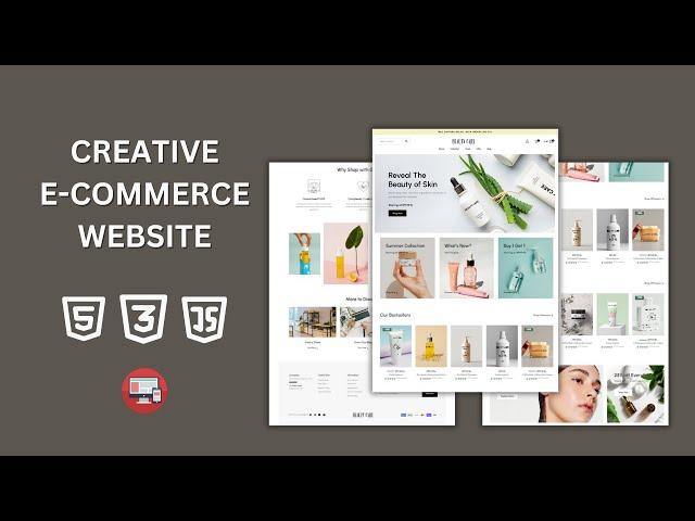 How to Build Creative eCommerce Website Using HTML CSS JavaScript