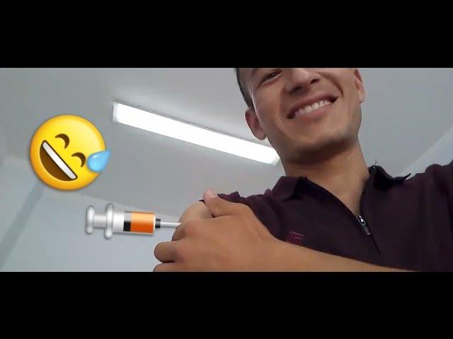 intramuscular injection. injection into the deltoid muscle