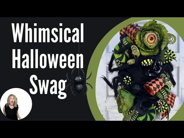 How to Make a Whimsical Halloween Eyeball Swag | Step-by-Step DIY Tutorial #halloweendecor