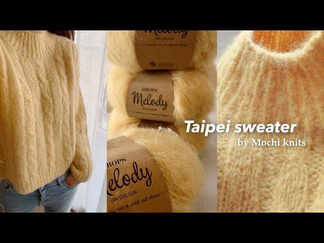 Spring escape from neutral colors Taipei Sweater | Melody | Knitting vlog