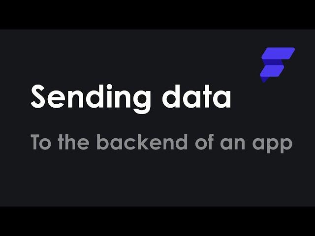 How to send data to the backend of an app with a form on Flutterflow ?