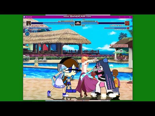 mugen request: Stocking,IkaMusume,Kadariro,Red Arcueid vs little bill 4X |MUGEN ALL STARS