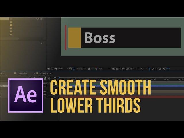 PROFESSIONAL lower third for beginners | After Effects Tutorial