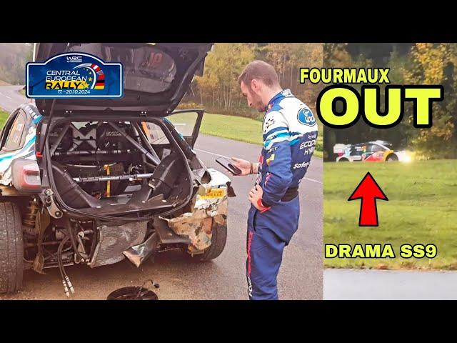 FOURMAUX OUT | DRAMA SS9 WRC CENTRAL EUROPEAN RALLY 2024