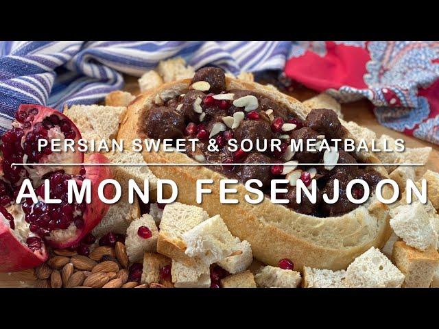 Almond Fesenjoon ( Persian Sweet & Sour meatballs)فسنجان بادام