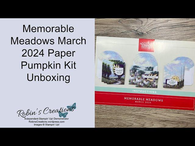 March 2024 Paper Pumpkin - Memorable Meadows Unboxing