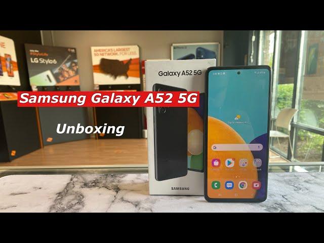 Check out Samsung A52 5G unboxing @Metro by T-Mobile