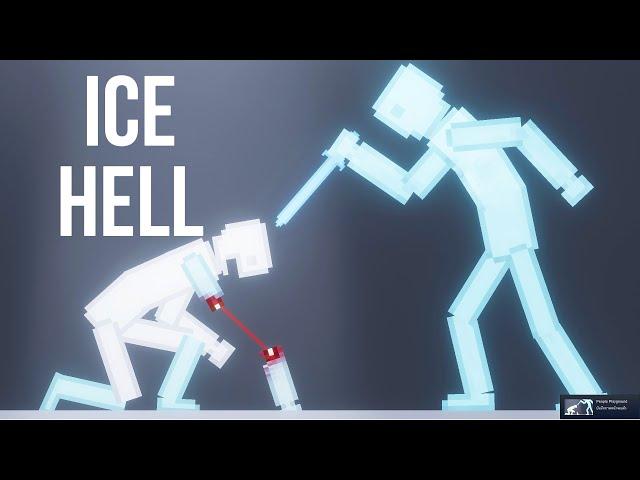 People vs Ice Human in Ice Hell - People Playground 1.25