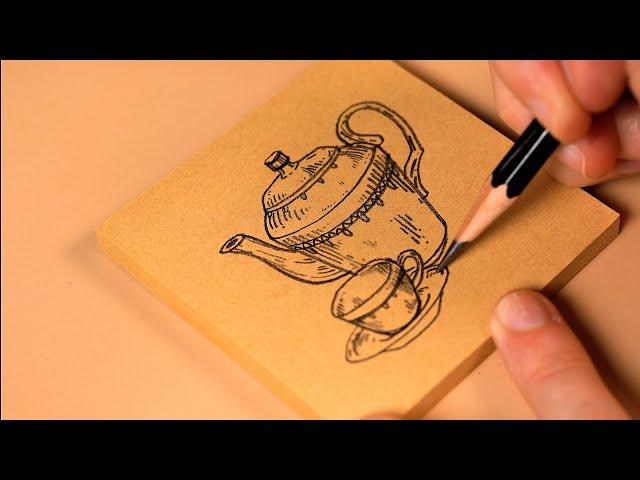 __Listen to a Antique Drawing__Part 12️ Pencil Sound ㅣ ASMR (No Talking)