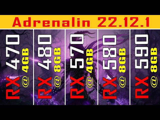 RX 470 vs RX 480 vs RX 570 vs RX 580 vs RX 590 - in 2023 || PC GAMES TEST ||