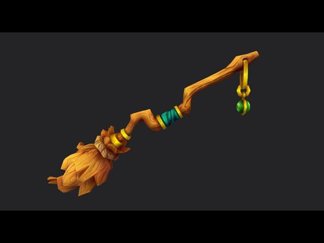 Hand Painted Texturing In Substance Painter - The Magic Broom