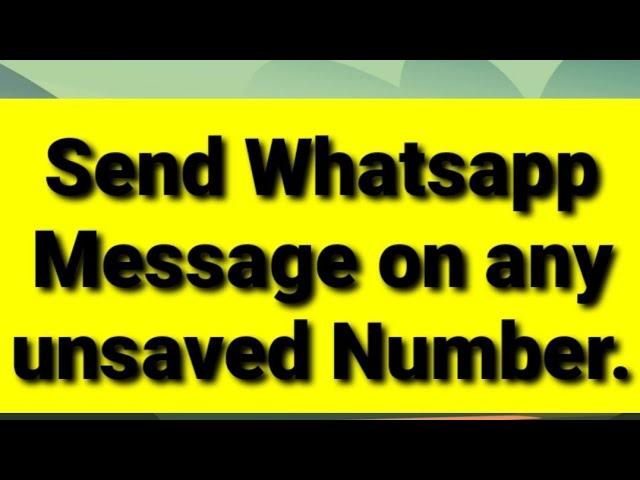 Send Whatsapp Message to any Unsaved Number | #shorts  | Part #20 | #mbtalksddn